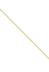 handsome teeny-tiny solid spiga chain gold baby bracelet
